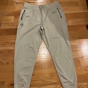 Tan Under Armour Sweatpants